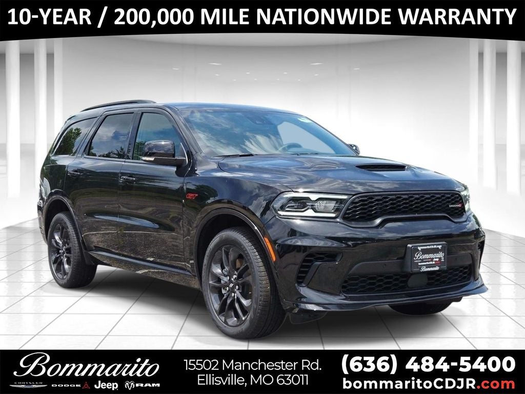 2026 Dodge Durango GT Plus in Black Clearcoat — front three-quarter view