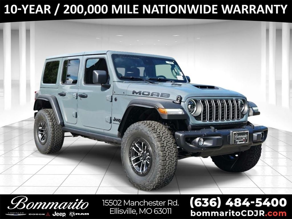 2026 Jeep Wrangler Moab 392 in Anvil Clearcoat — front three-quarter view