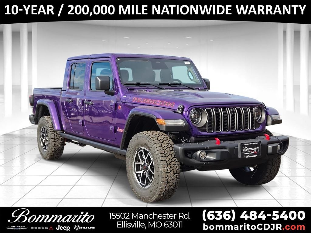 2026 Jeep Gladiator Rubicon X in Reign — front three-quarter view