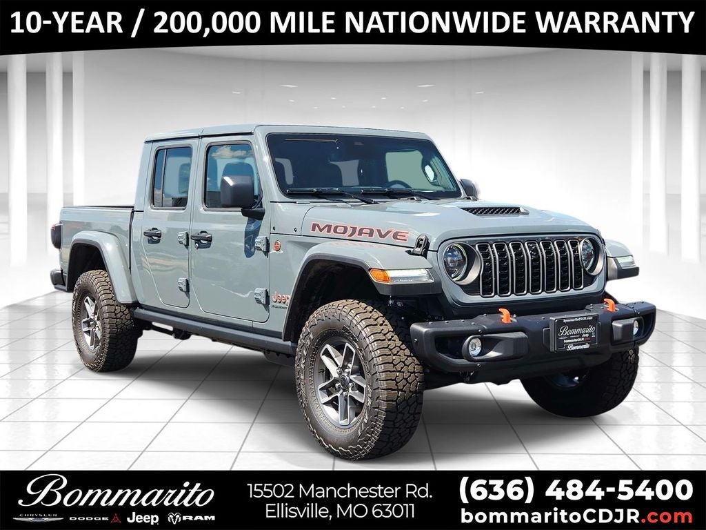 2026 Jeep Gladiator Mojave X in Anvil Clearcoat — front three-quarter view