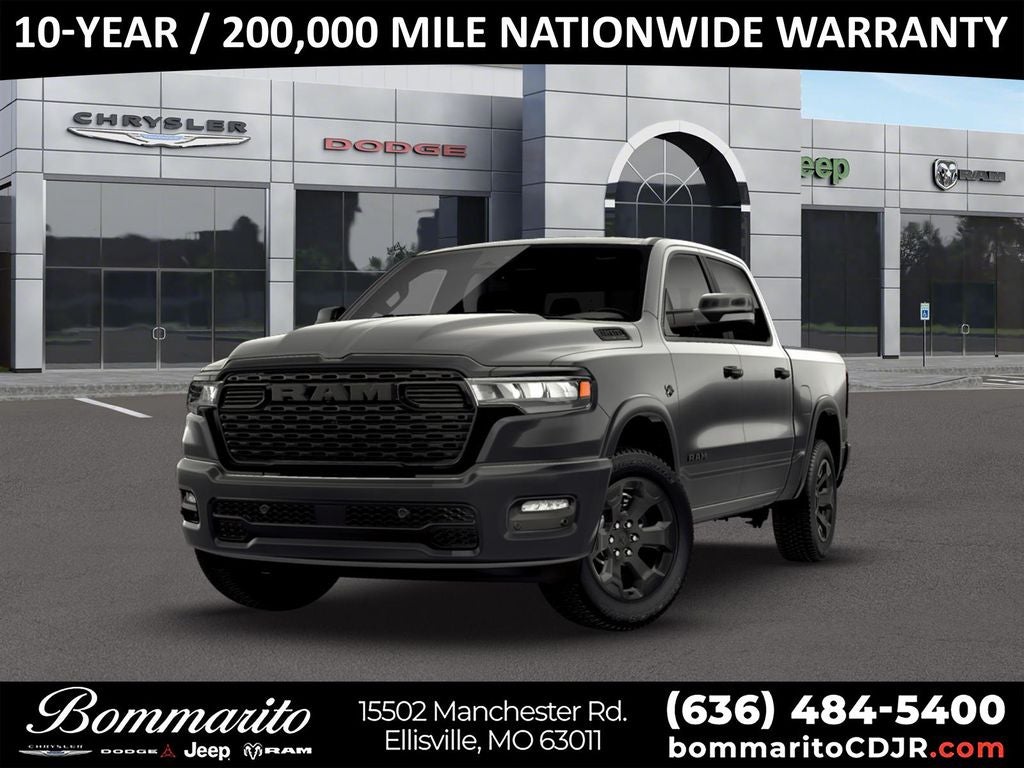 2026 RAM 1500 Big Horn/Lone Star in Crystal Metallic — front three-quarter view