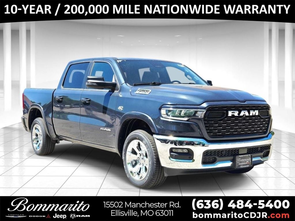 2026 RAM 1500 Big Horn/Lone Star in Blue Metallic — front three-quarter view