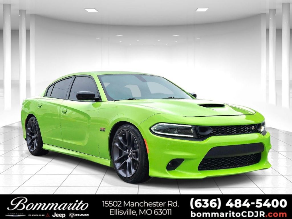 2023 Dodge Charger R/T Scat Pack in Sublime Metallic — front three-quarter view