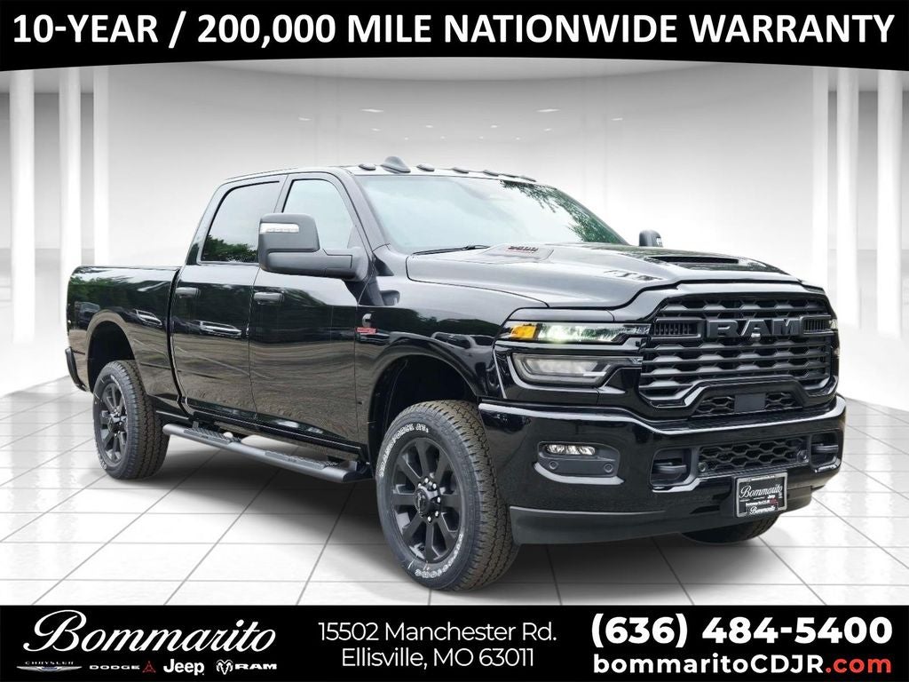 2026 RAM 2500 Tradesman in Diamond Black — front three-quarter view