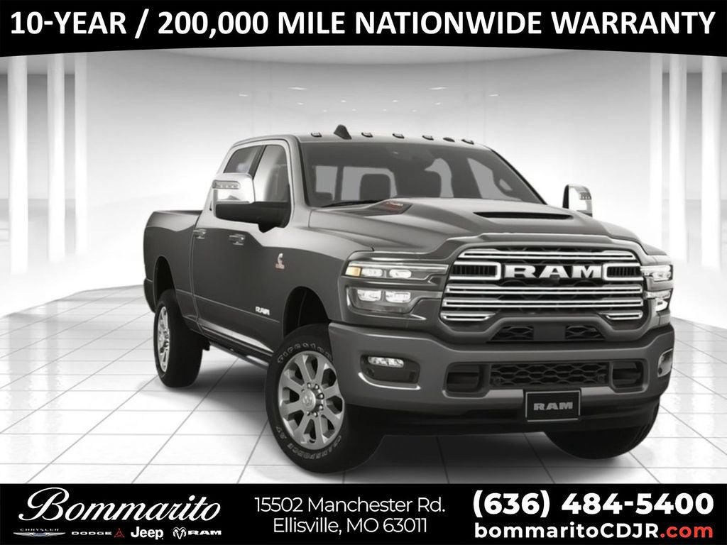 2025 RAM 2500 Laramie in Crystal Metallic — front three-quarter view