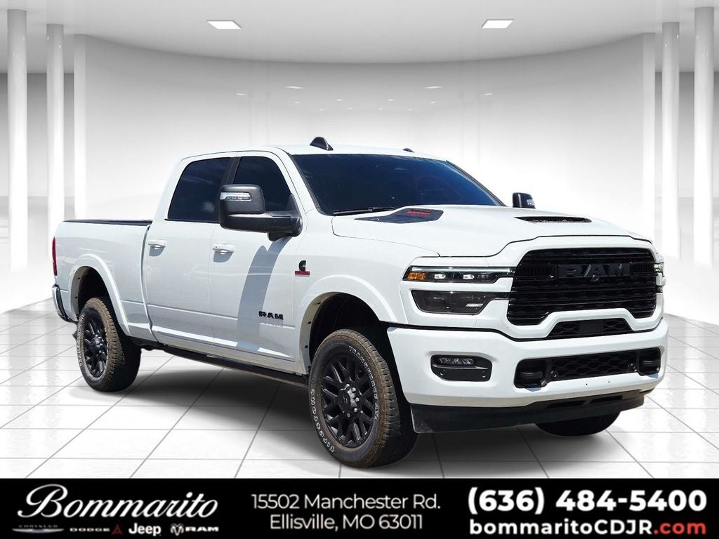 2026 RAM 2500 Limited in Bright White Clearcoat — front three-quarter view