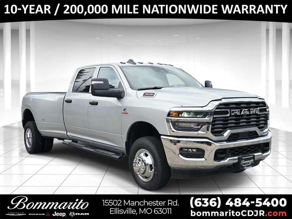 2026 RAM 3500 Tradesman in Silver — front three-quarter view