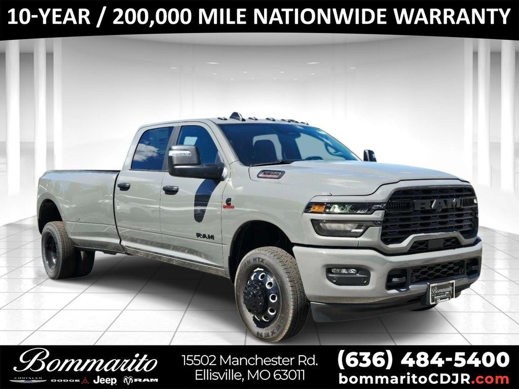 2026 RAM 3500 Big Horn in Gray Clearcoat — front three-quarter view