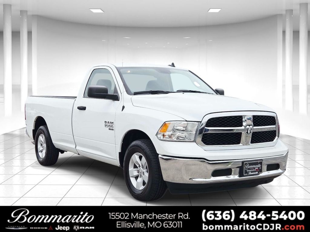 2023 RAM 1500 Classic Tradesman in Bright White Clearcoat — front three-quarter view
