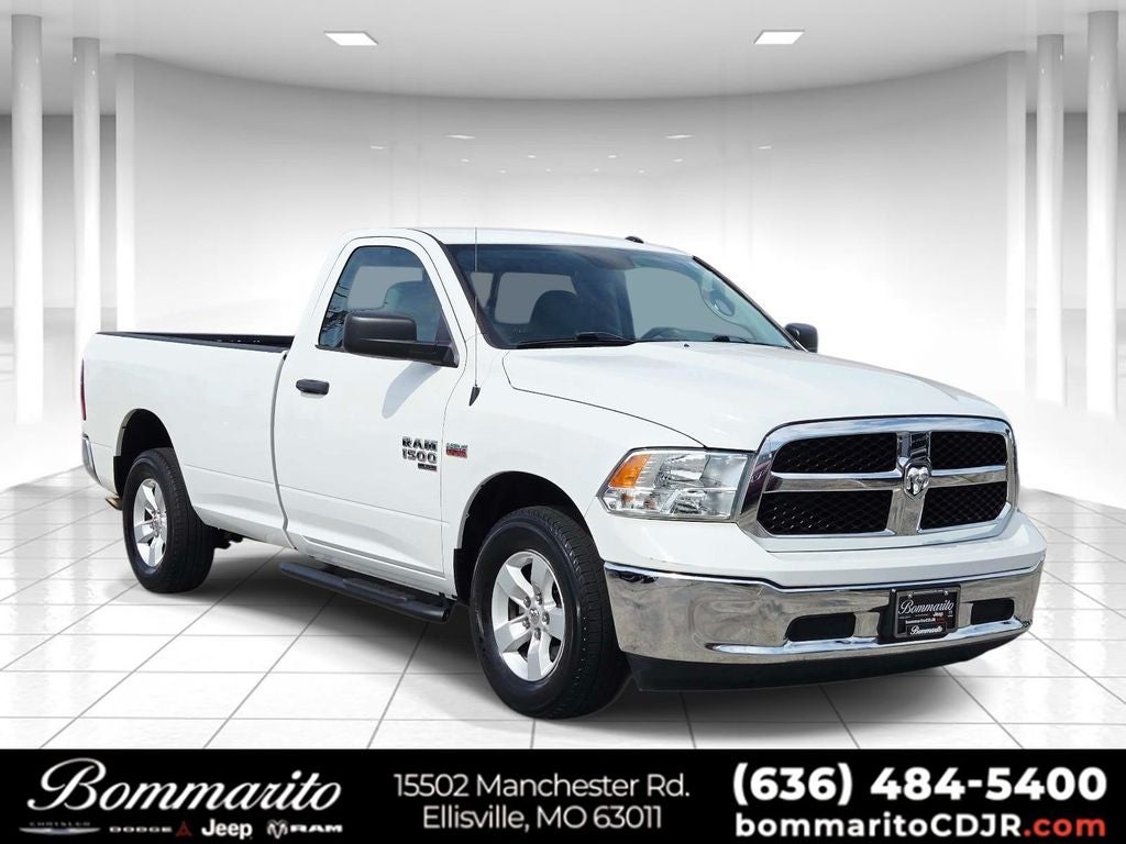 2019 RAM 1500 Classic Tradesman in Bright White Clearcoat — front three-quarter view