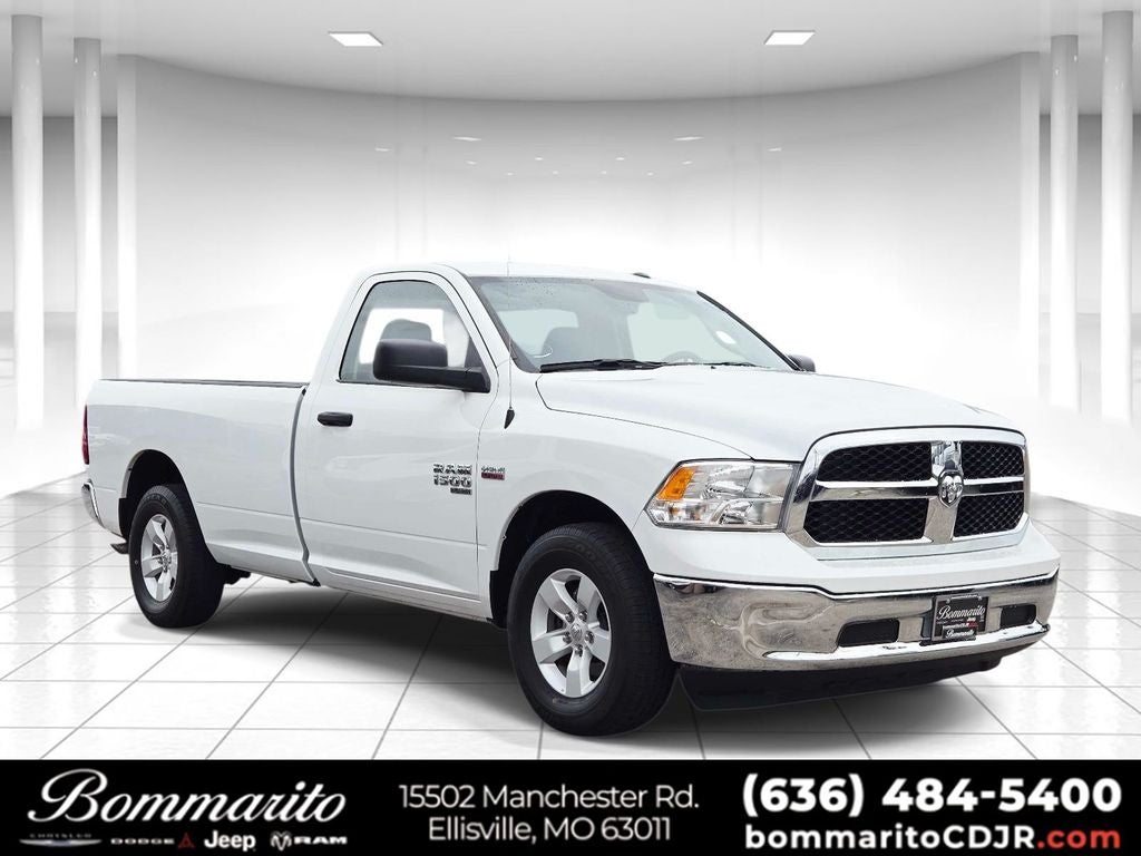2022 RAM 1500 Classic Tradesman in Bright White Clearcoat — front three-quarter view