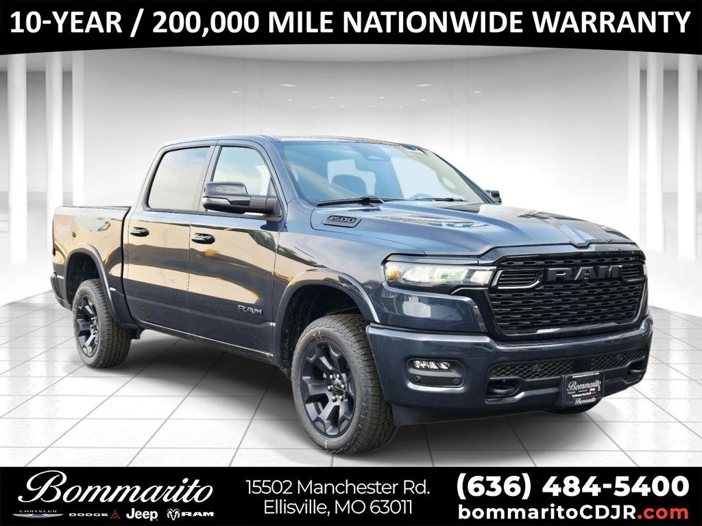 2026 RAM 1500 Big Horn/Lone Star in Blue Metallic — front three-quarter view