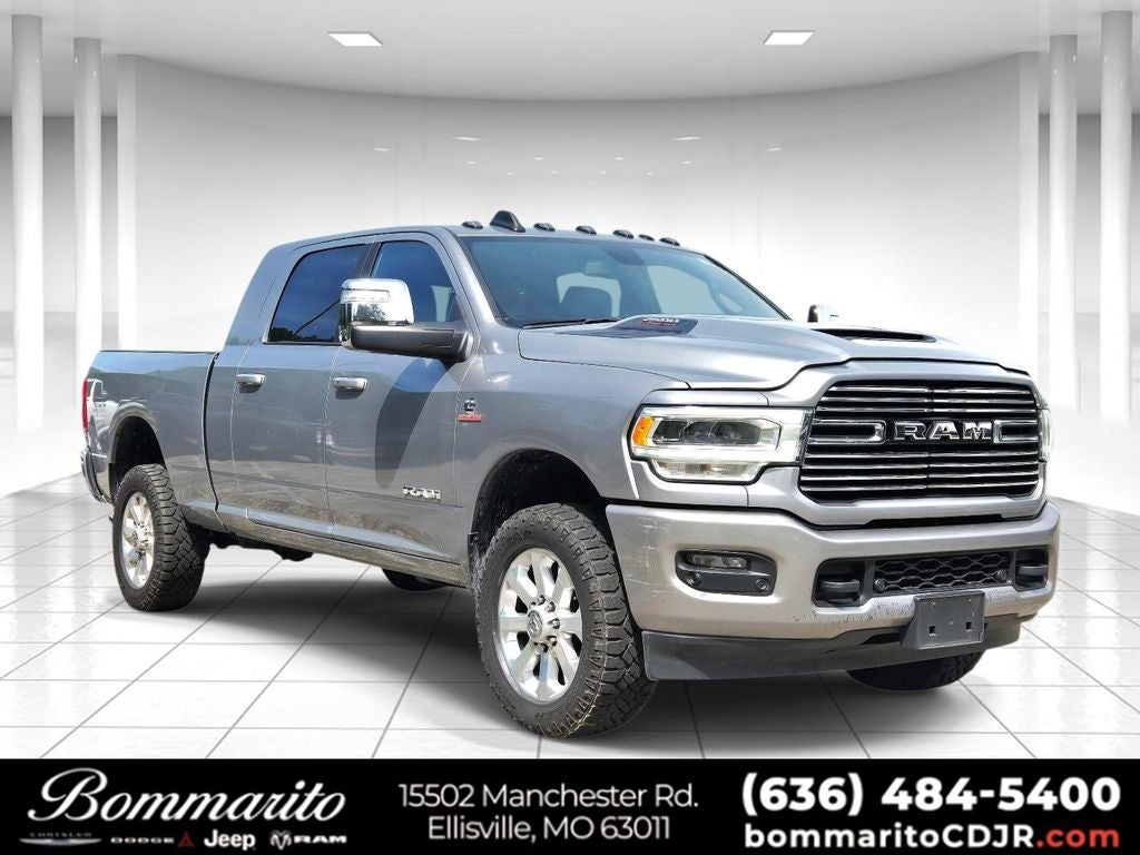 2024 RAM 2500 Laramie in Billet Silver Metallic — front three-quarter view