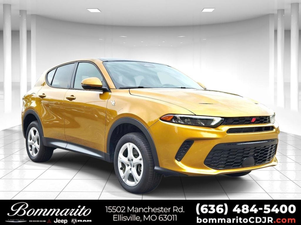 2024 Dodge Hornet GT Plus in Gold — front three-quarter view
